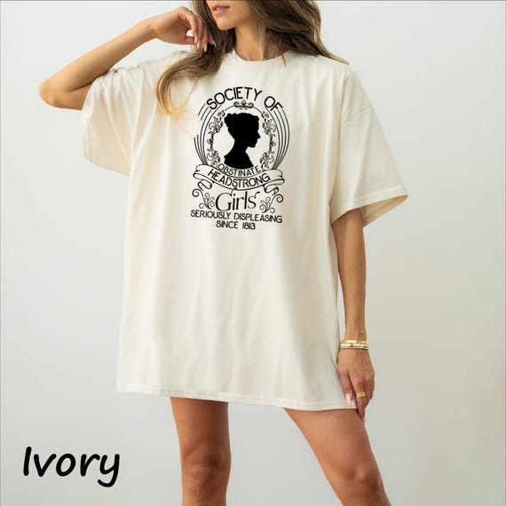 Society Of Obstinate Headstrong Girls Shirt, Jane Austen Pride Prejudice Feminist Tee, Book Lover Gift Tee, Feminist Shirt