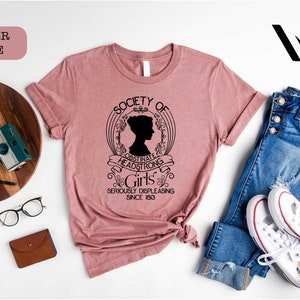 Society Of Obstinate Headstrong Girls Shirt, Strong Girl Shirt, Jane Austen Shirt, Pride And Prejudice Shirt, Feminist Shirt,Jane Austen Fan image 4