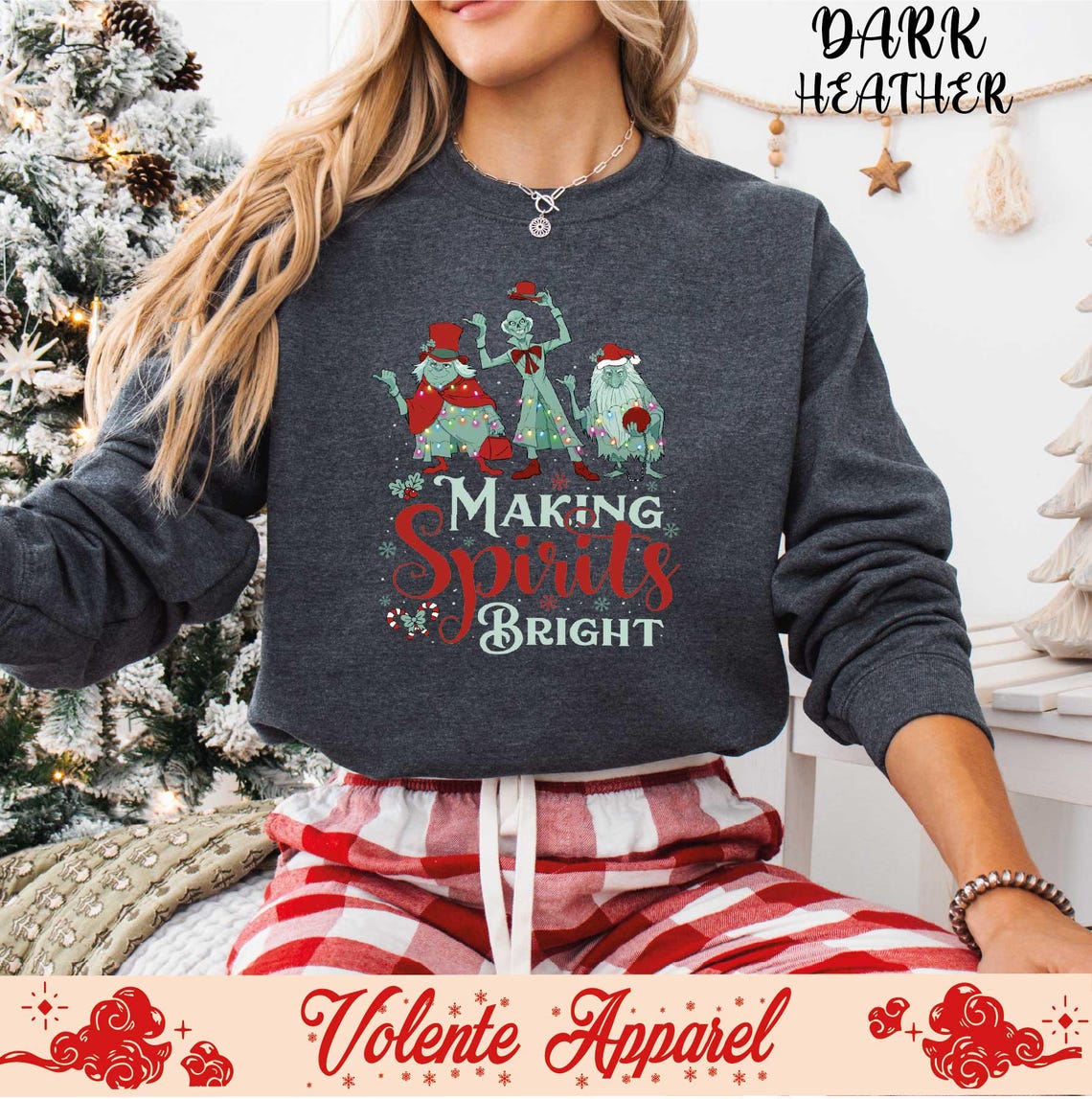 Making Spirits Bright Christmas Shirt, Christmas Sweatshirt, Comfort
