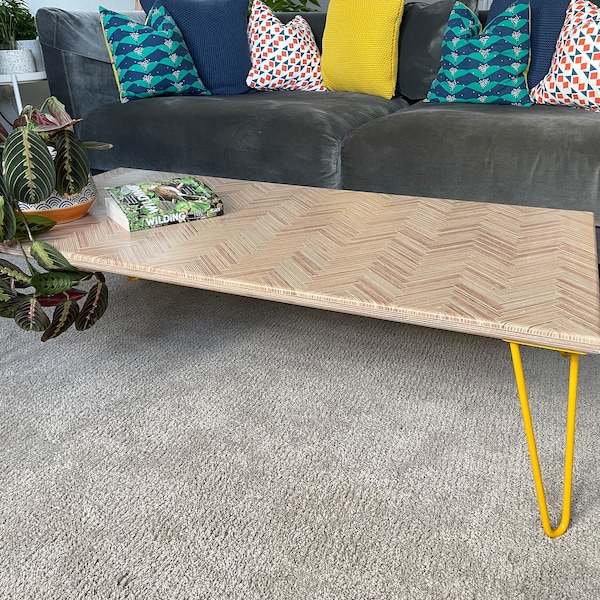 Herringbone Table Etsy