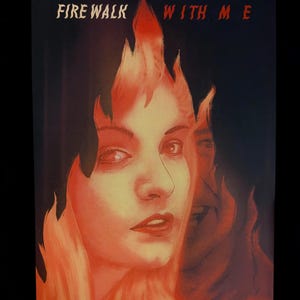 Twin Peaks Fire Walk With Me Poster, Laura Palmer Art Poster, FWWM Movie Poster for Home Decor
