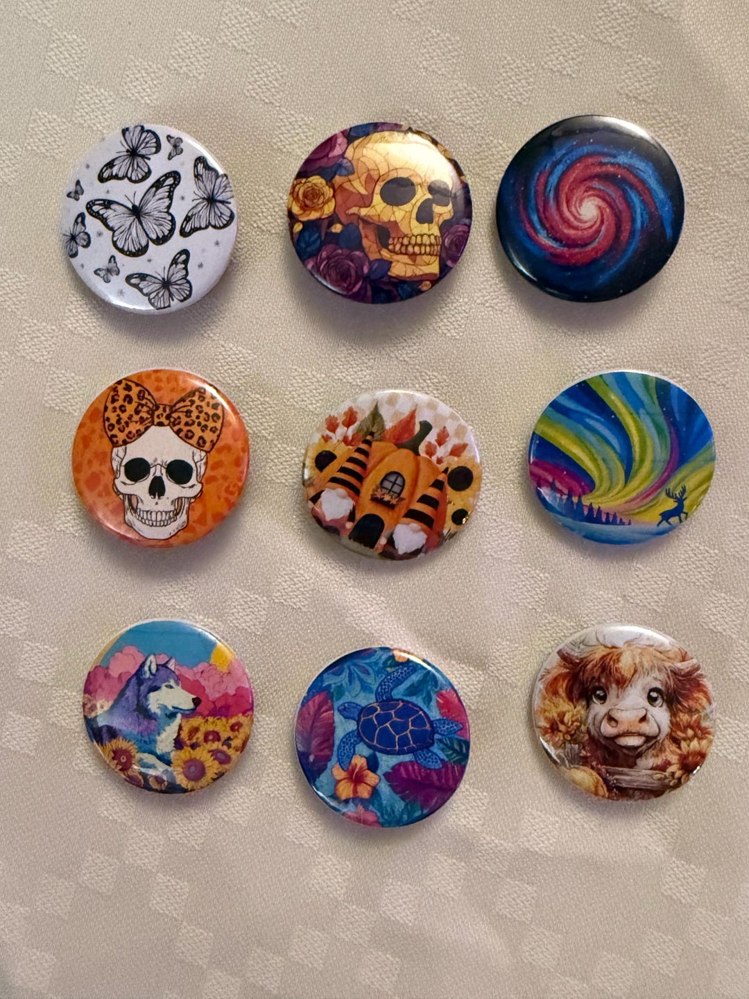 Button Pins (2–10 Pack) | 1.25” Handmade Pinback Buttons | Backpack ...