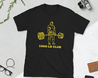 1000 Pound Club Muscle Strong Men Gym Workout Gift Powerlifting T Shirt Weightlifting Shirt