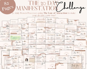 The 30 Day Manifestation Challenge 30 Unique Processes from the teachings of Abraham Hicks Instant PDF Download The Law Of Attraction