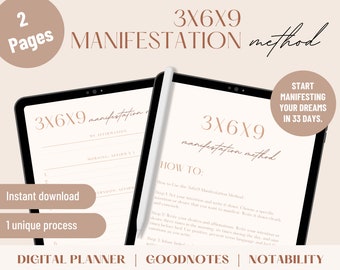 3x6x9 Manifestation Process 1 Unique Process Instant PDF Download