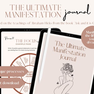 The Ultimate Manifestation Journal Abraham Hicks 22 New/Unique Processes Instant PDF Download Digital Journal | iPad | Goodnotes, Notability