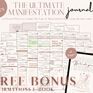 The Ultimate Manifestation Journal 22 New/Unique Processes Abraham Hicks Instant PDF Download Digital Journal | iPad | Goodnotes, Notability