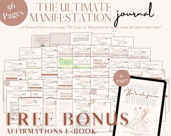The Ultimate Manifestation Journal 22 New/Unique Processes Abraham Hicks Instant PDF Download Digital Journal | iPad | Goodnotes, Notability