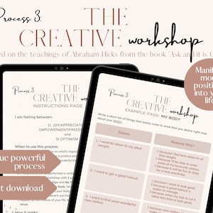 Abraham Hicks Creative Workshop Manifestation: Instant PDF Download - Unique Process
