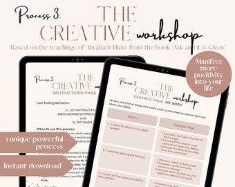 Manifestazione del laboratorio creativo di Abraham Hicks: download istantaneo del PDF - Processo unico