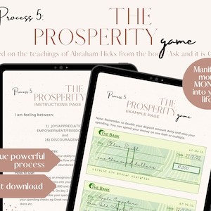 Abraham Hicks The Prosperity Game Manifestation Process 1 Unique Process from the teachings of Abraham Hicks PDF INSTANT Download