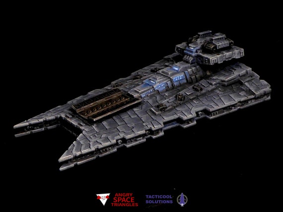 3D Printed Gladiator Star Destroyer Mini For Star Wars Armada - Full Thrust Billion Suns