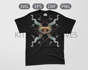 Vector Trippy Eye Tshirt Design