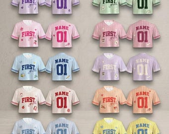 Camiseta de béisbol corta personalizada para primer grado, camiseta personalizada con nombre y número para la vuelta al cole, camiseta infantil a juego para profesores, regalo para fomentar el espíritu escolar.