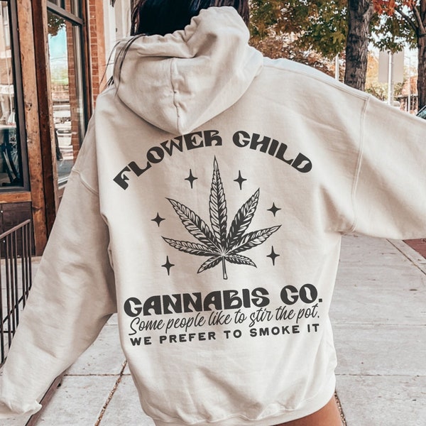 Sweat à capuche Girly weed fumeur cadeau stoner pour elle chemise marijuana sweat-shirt à capuche pour lui stoner accessoires chemise cannabis