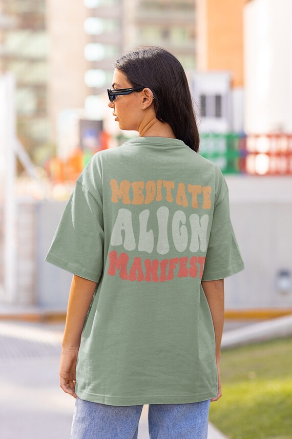 Manifest Quote Shirt Words on Back Vsco Shirt Tumblr Clothing Retro Font Shirt Abraham Hicks Quote Self Love Quote Etsy