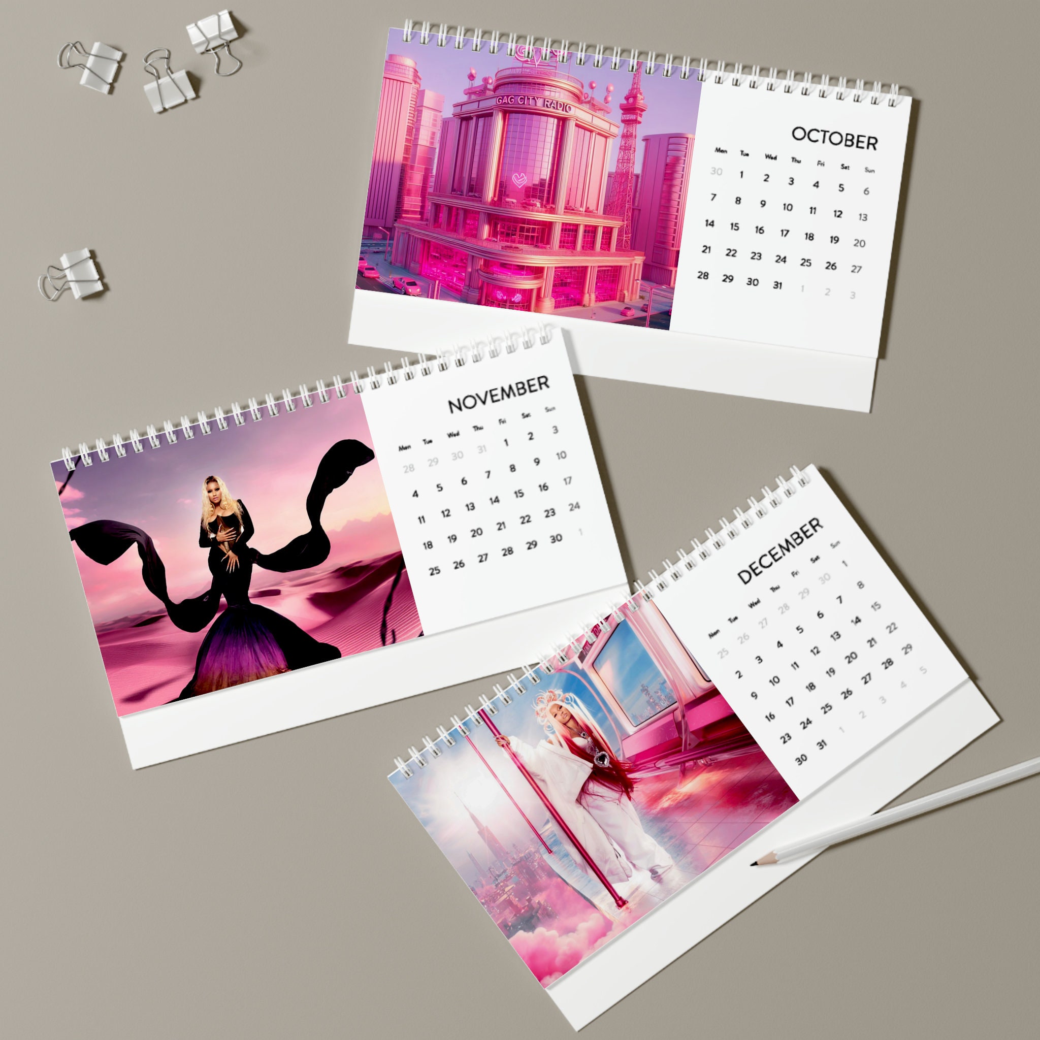 Nicki Minaj Desk Calendar (2024 grid) sold by Carroll Furious SKU