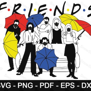 Friends SVG Bundle, bundle, Friends clipart, Friends svg files for silhouette, files for cricut, svg, dxf eps png, dxf, eps digital download