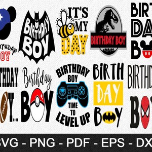 Birthday Boy SVG, Birthday svg, Boy birthday svg, dxf and png instant download, first birthday svg, Second birthday svg - SnowSvg