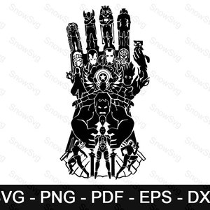 Avenger Hand Svg, Superhero Characters Svg, Marvel Svg, Cartoon Svg, Svg Png Dxf Eps Download Files