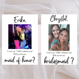 Bridesmaid proposal card, Bridesmaid card template, Bridesmaid proposal, Maid of honor proposal