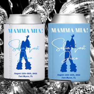 Mamma Mia Bachelorette Koozies, Mamma Mia, Bachelorette, Bridal Party Favors