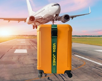 Benutzerdefinierte Koffergurt, verstellbarer Koffergurt, Tragetasche Handschlaufen, Sicherheitsgurt für Gepäck, sicherer Gepäckgürtel, Reisegeschenk