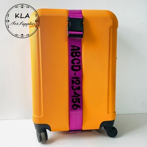 Sangle de valise personnalisée,Courroie de bagage,Sangle imprimée,Sangle personnalisée,Ceinture à bagages sûre pour valise,Sangle à bagages longue multicolore,Cadeaux pour amis image 3