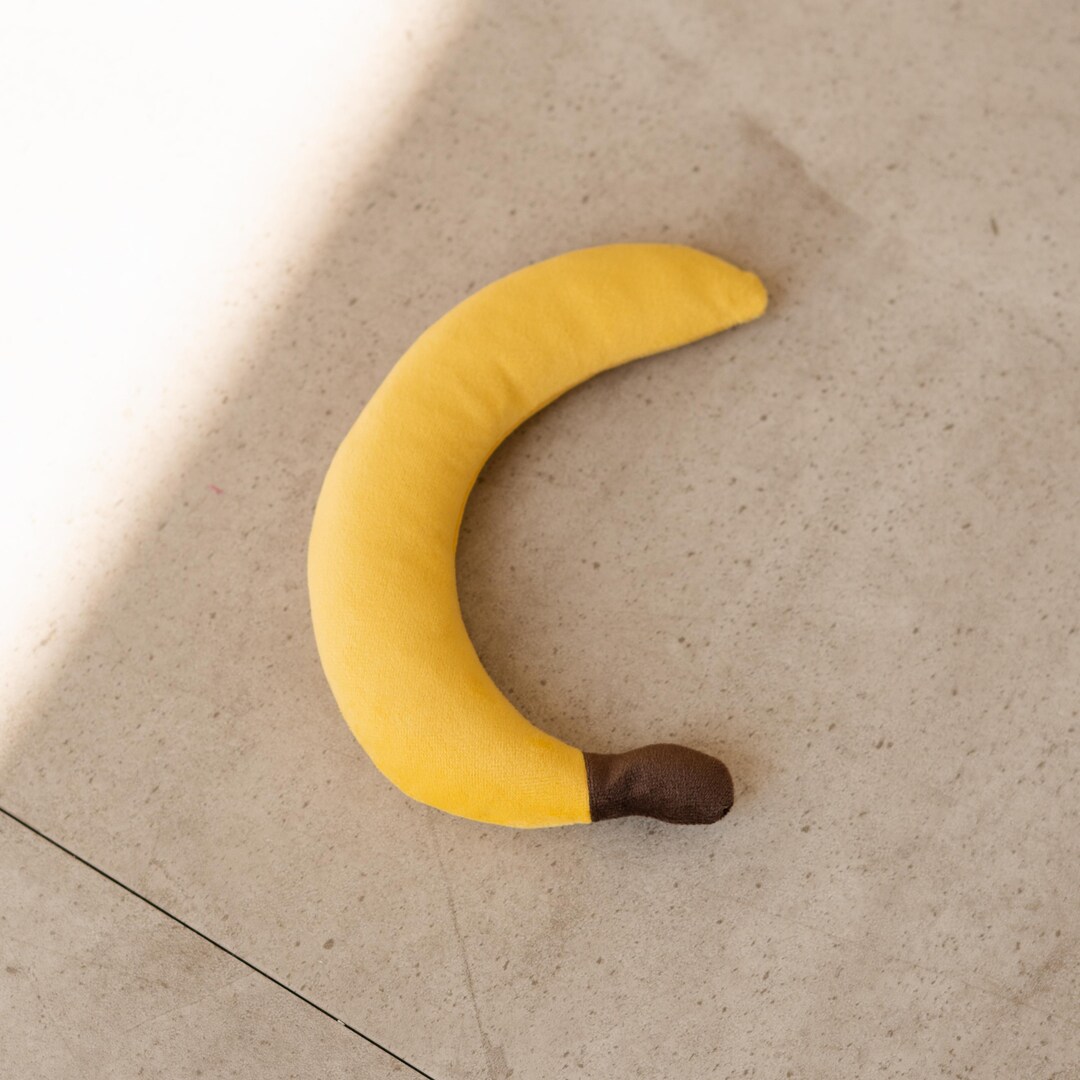View of Dog Toys Banana Plush Toy for Dog Pet Chew Toys Stuffed Puppy Toy ...