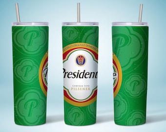 20oz Skinny Tumbler Sublimation Designs,20 Ounce Skinny Tumbler Template,Presidente Sublimation Design Downloads,Tumbler Wrap PNG Presidente