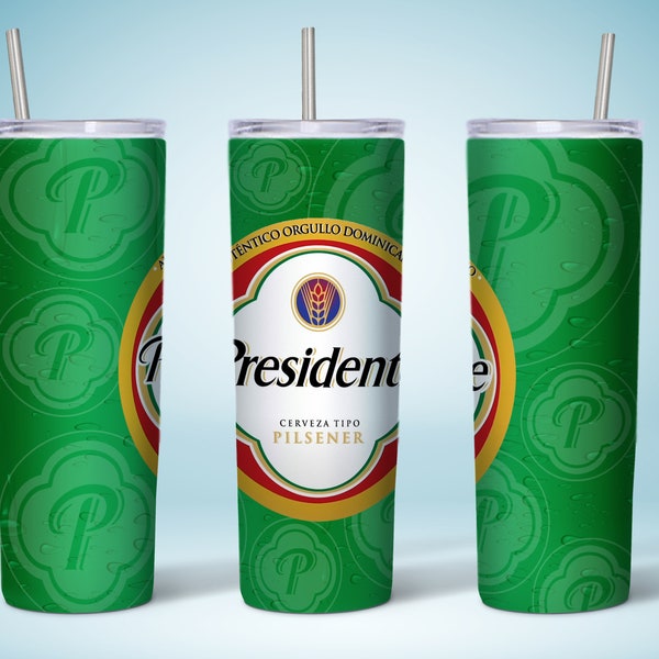 20oz Skinny Tumbler Sublimation Designs,20 Ounce Skinny Tumbler Template,Presidente Sublimation Design Downloads,Tumbler Wrap PNG Presidente