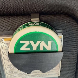 Zyn/Rogue/Velo Compatible Visor Clip Holder - 3D Printed Clip-On for Easy Access - Unique Gift Idea for Zyn Fans and Nicotine Enthusiasts