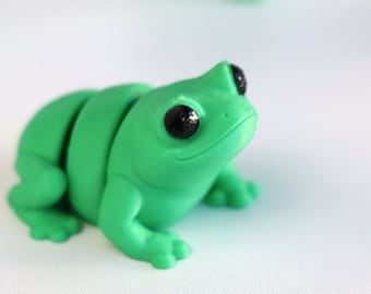 Fidget Frog Fidget Toy, Articulated Sensory Toy, Tiny Frogs, Flexible Frog, Desk Fidget Toy, Sensory Toy Adult, Stress Toy