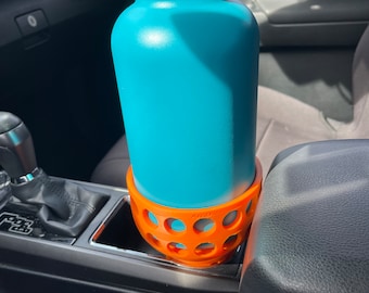 Hydro Flask Car Cup Holder Adapter - 3D Printed Fits 64oz Hydro Flasks - 2 in 1 Slim Drink - Hydro Flask - All weather