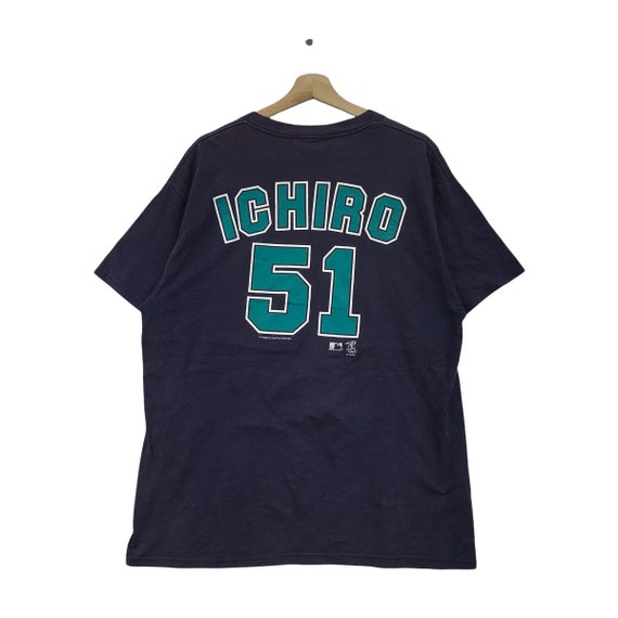 Buy Vtg 90 Seattle MARINERS X ICHIRO Suzuki MLB Tee Shirt Online