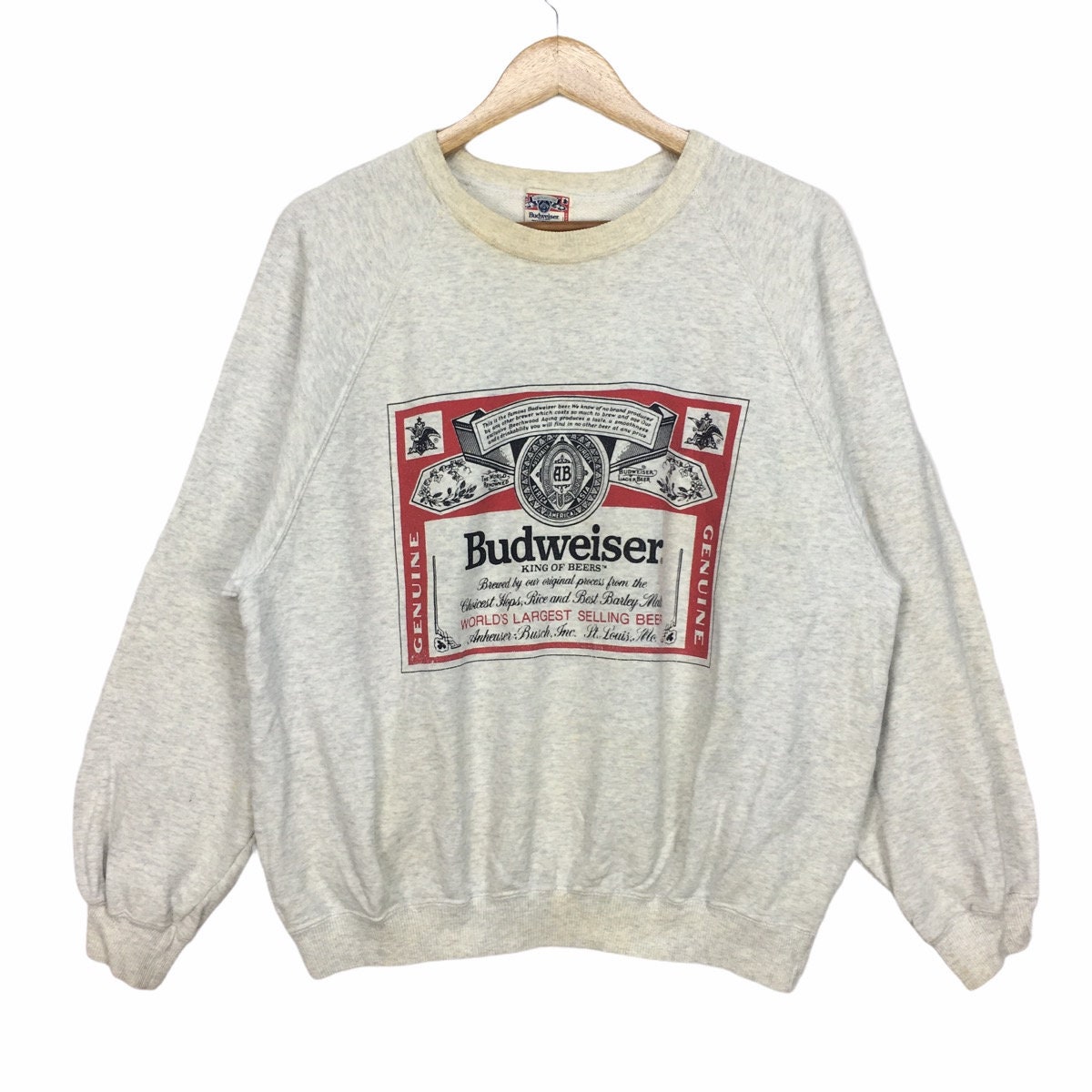 Budweiser Pullover - Etsy