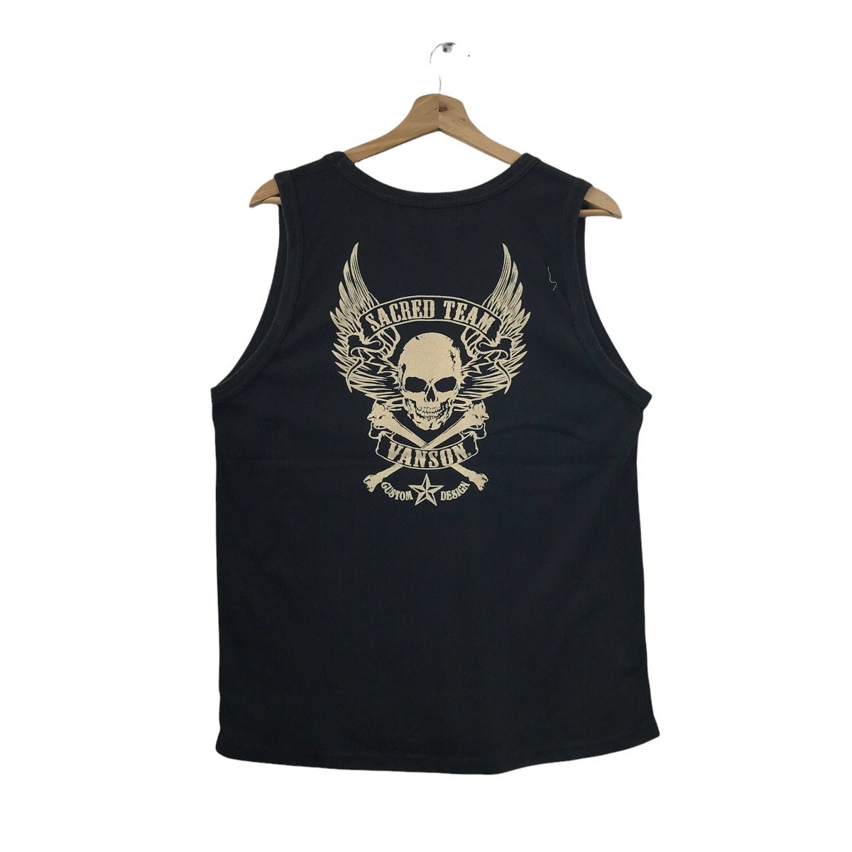 Vtg VANSON LEATHER MOTORCYCLE Sacred Team Tee Shirt