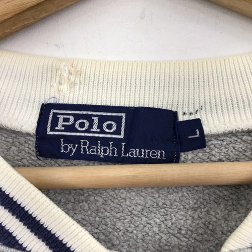 Vtg POLO RAPLH LAUREN Crest Cookies Logo shops Sweater Pullover