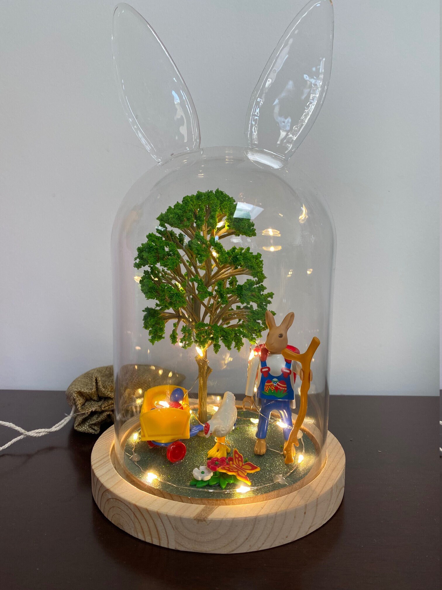 Pâques Globe Lumineux Lapin Playmobil