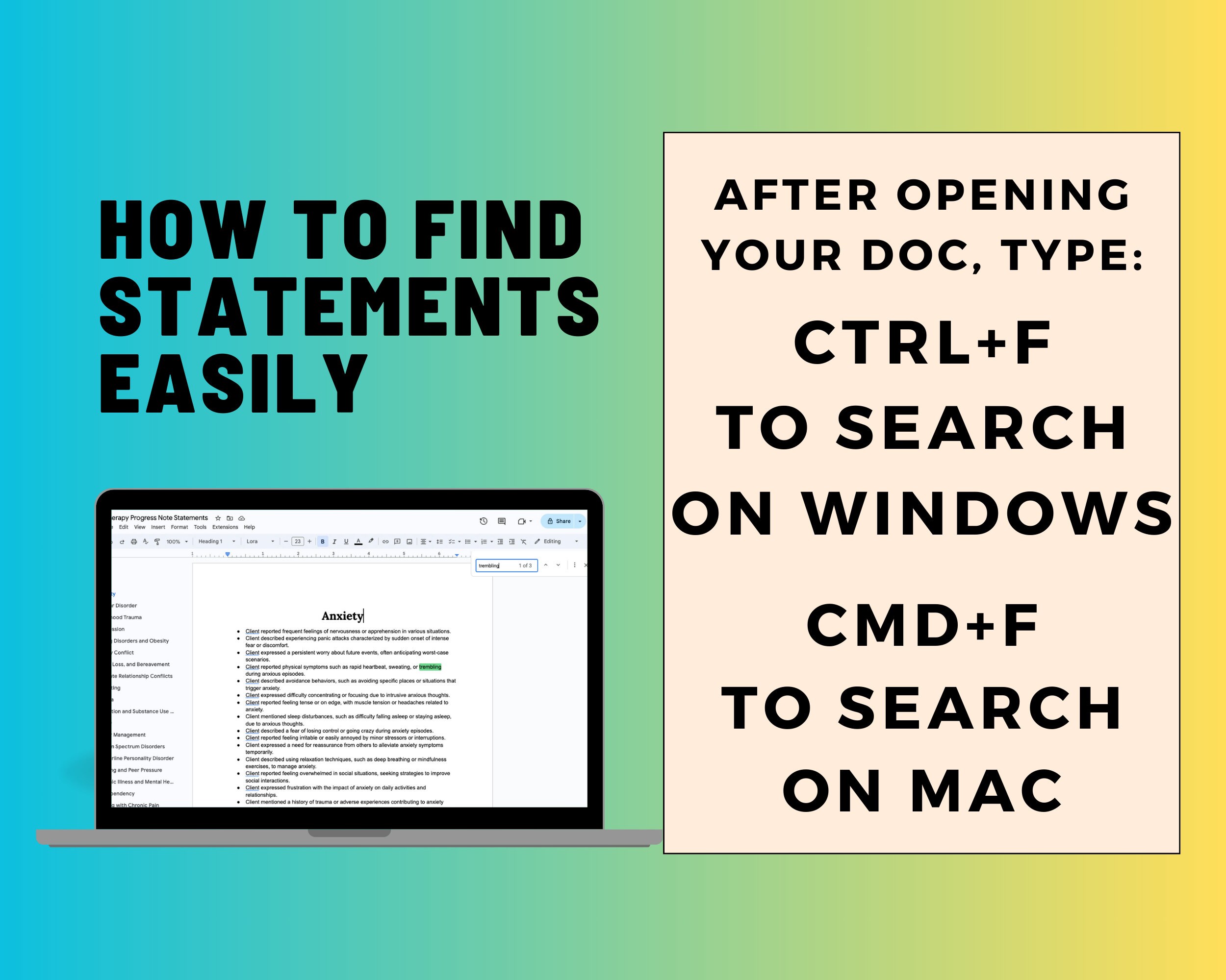Therapy Progress Note Statements Therapist Progress Notes Psychotherapy ...