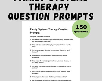 Family Systems Therapy Questions
