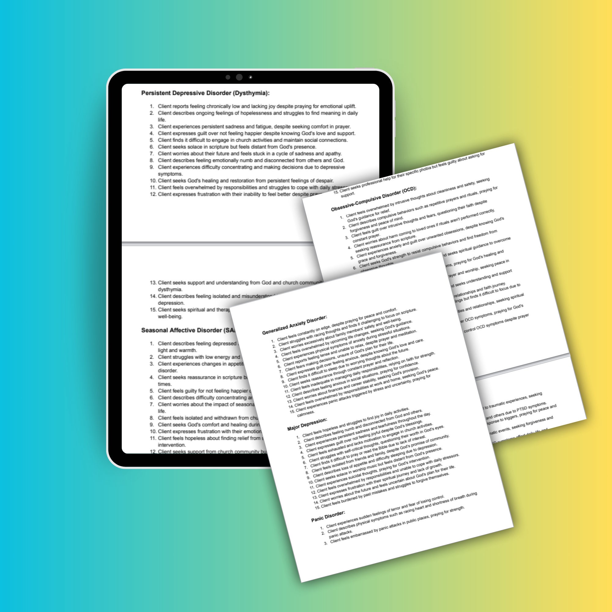 Christian Therapy Progress Note Statements Therapy Progress Notes ...