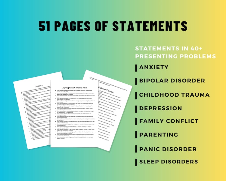 Therapy Progress Note Statements Therapist Progress Notes Psychotherapy ...