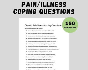 Chronic pain illness coping therapy questions self advocacy pacing energy management counseling support tool