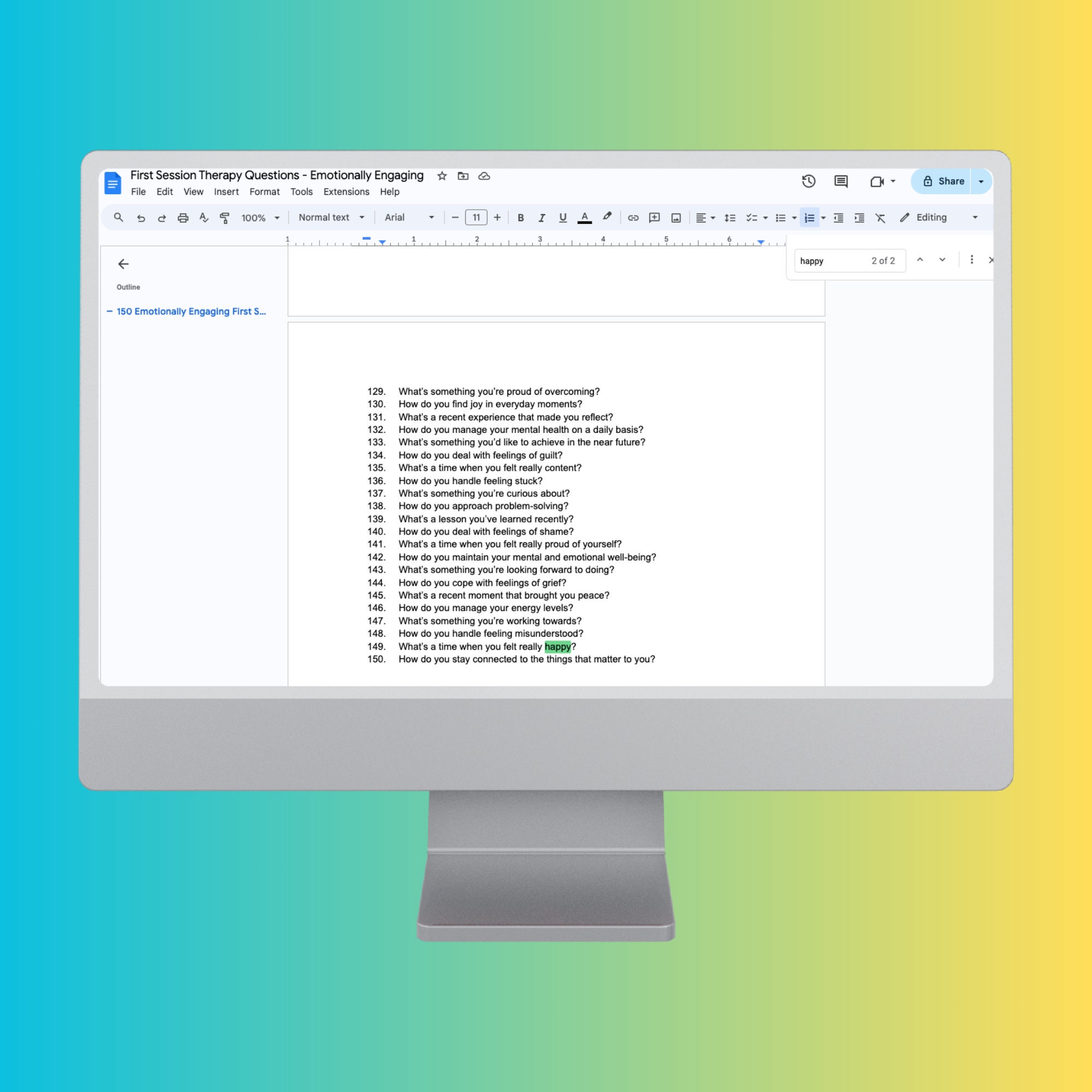 First Session Therapy Questions Emotionally Engaging Counseling ...