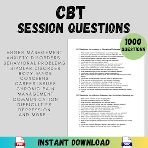 CBT Session Therapy Questions Emotionally Engaging Counseling Questions Therapy Questionnaire Therapy Tools New Client Assessment