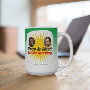 Community TV Series - Troy and Abed in the Morning - Ceramic Mugs (11oz/15oz/20oz) High Quality, Wash Safe