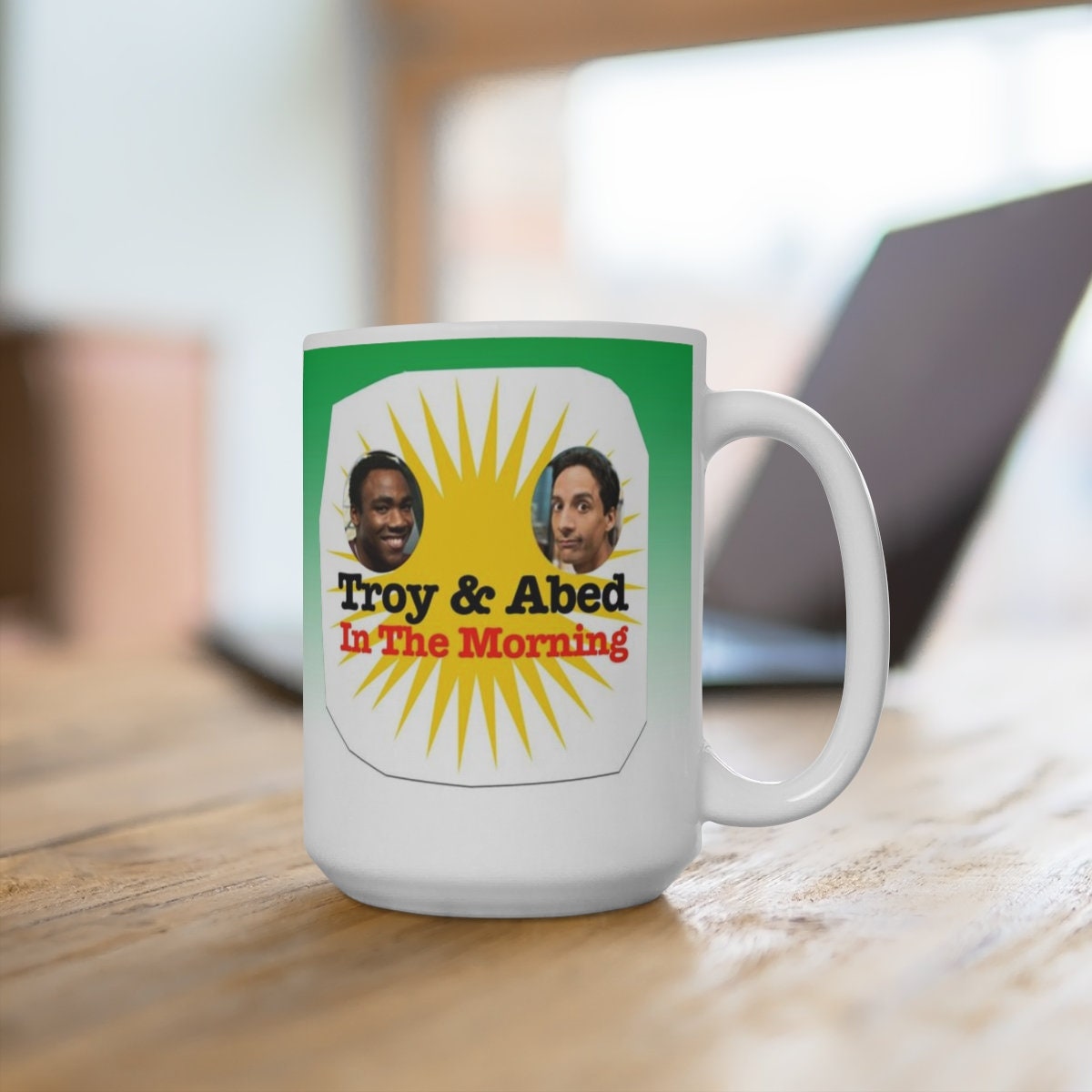 Community TV Series - Troy and Abed in the Morning - Ceramic Mugs  (11oz/15oz/20oz) High Quality, Wash Safe - Etsy