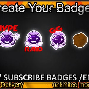 Astronauts Twitch sub badges / Astronauts Twitch emotes/ Astronauts badges for streamers / Astronauts Subscriber Badges