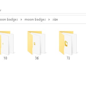 Moon Twitch sub badges / Moon Twitch emotes/ Moon badges for streamers / Moon Subscriber Badges image 3